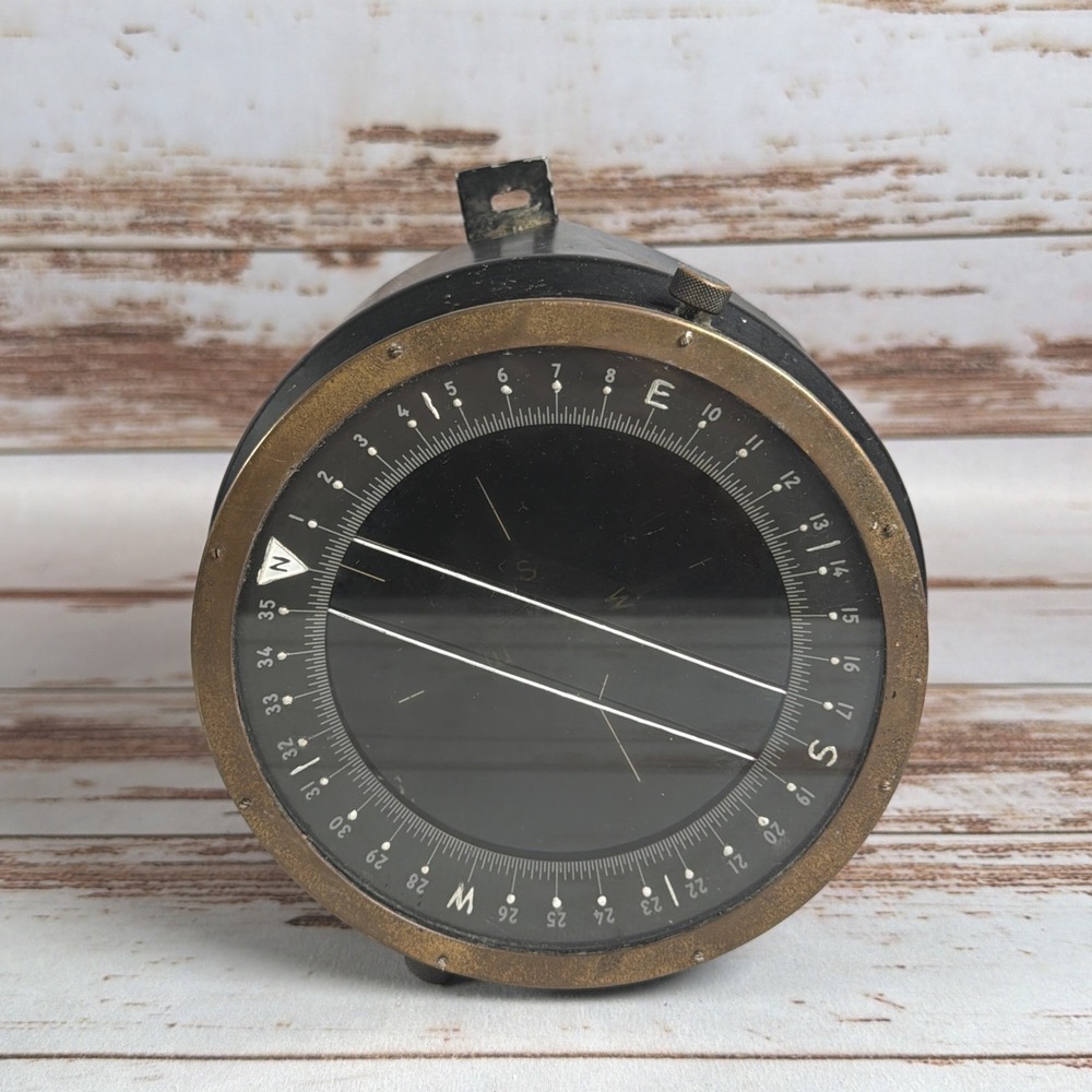 Vintage Ship Nautical Compass Fluid Filled WWII Era Sea Navigation Maritime
